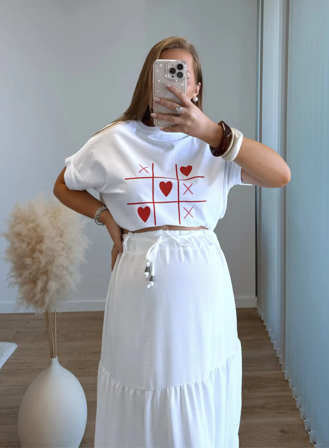 AMOR - Tee-shirt de grossesse oversize à motifs