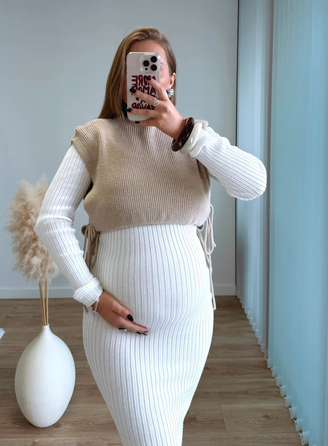 VALENTIN - Pull de grossesse tout doux sans manches