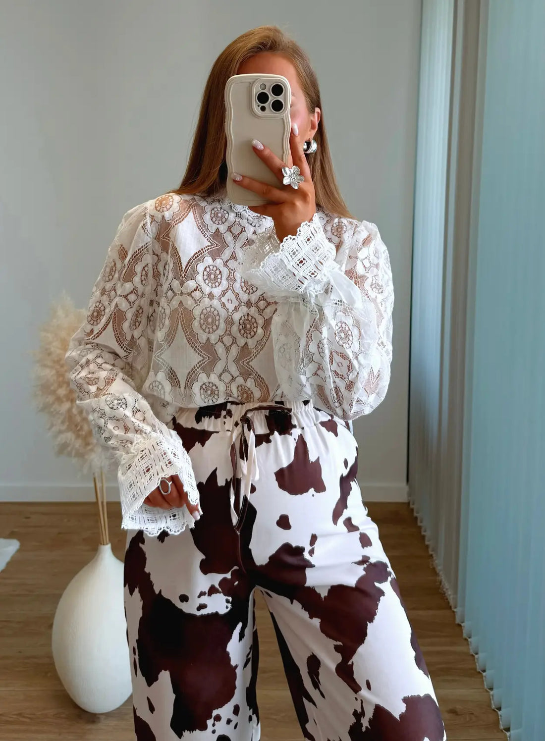 COW - Pantalon de grossesse fluide cow print
