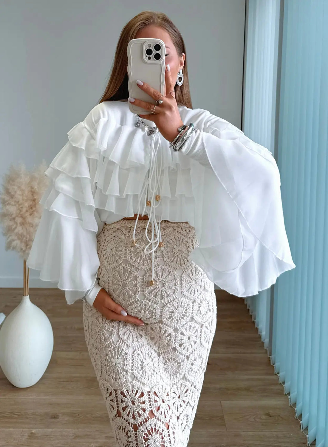 KIARA - Blouse de grossesse à volants