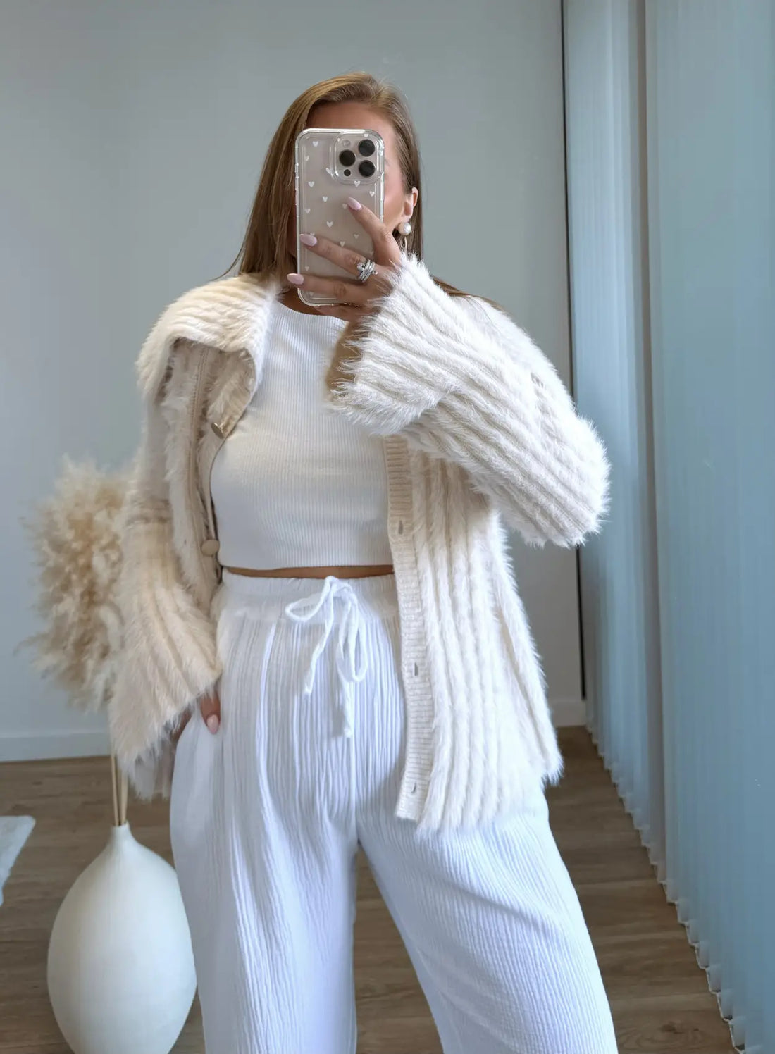 VANILLE - Gilet de grossesse douceur extrême avec col